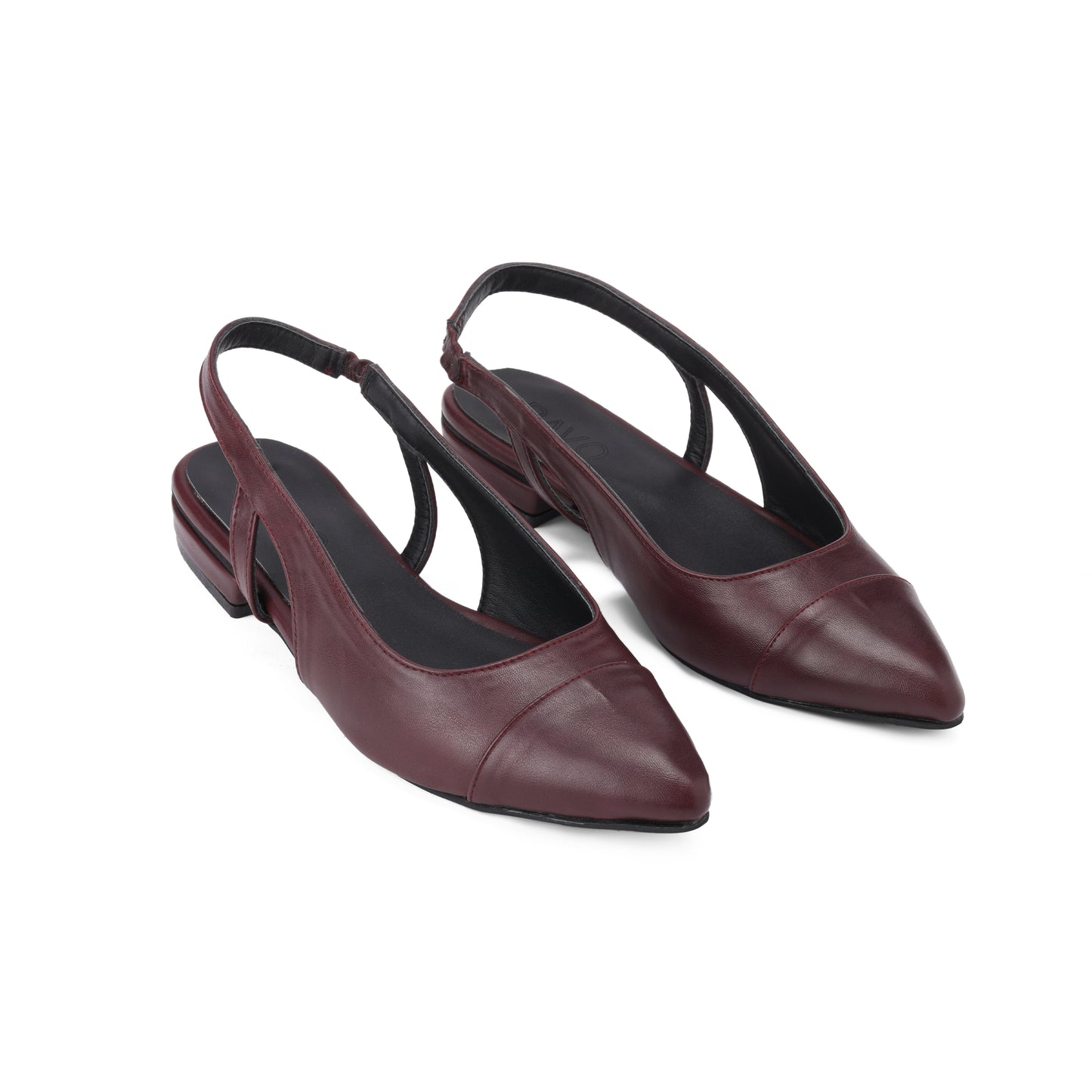 Pointy Burgundy Mules