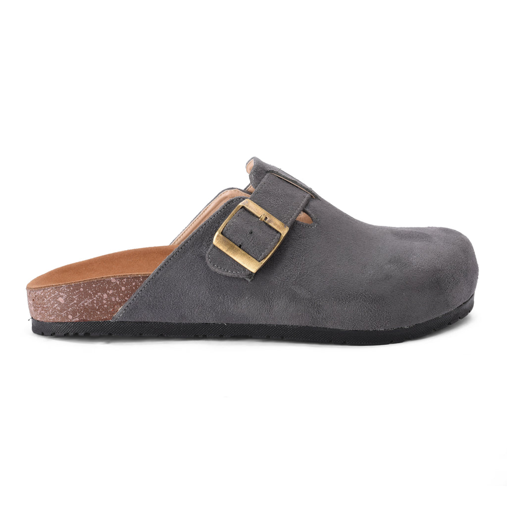Grey suede Mule - PAVO Egypt