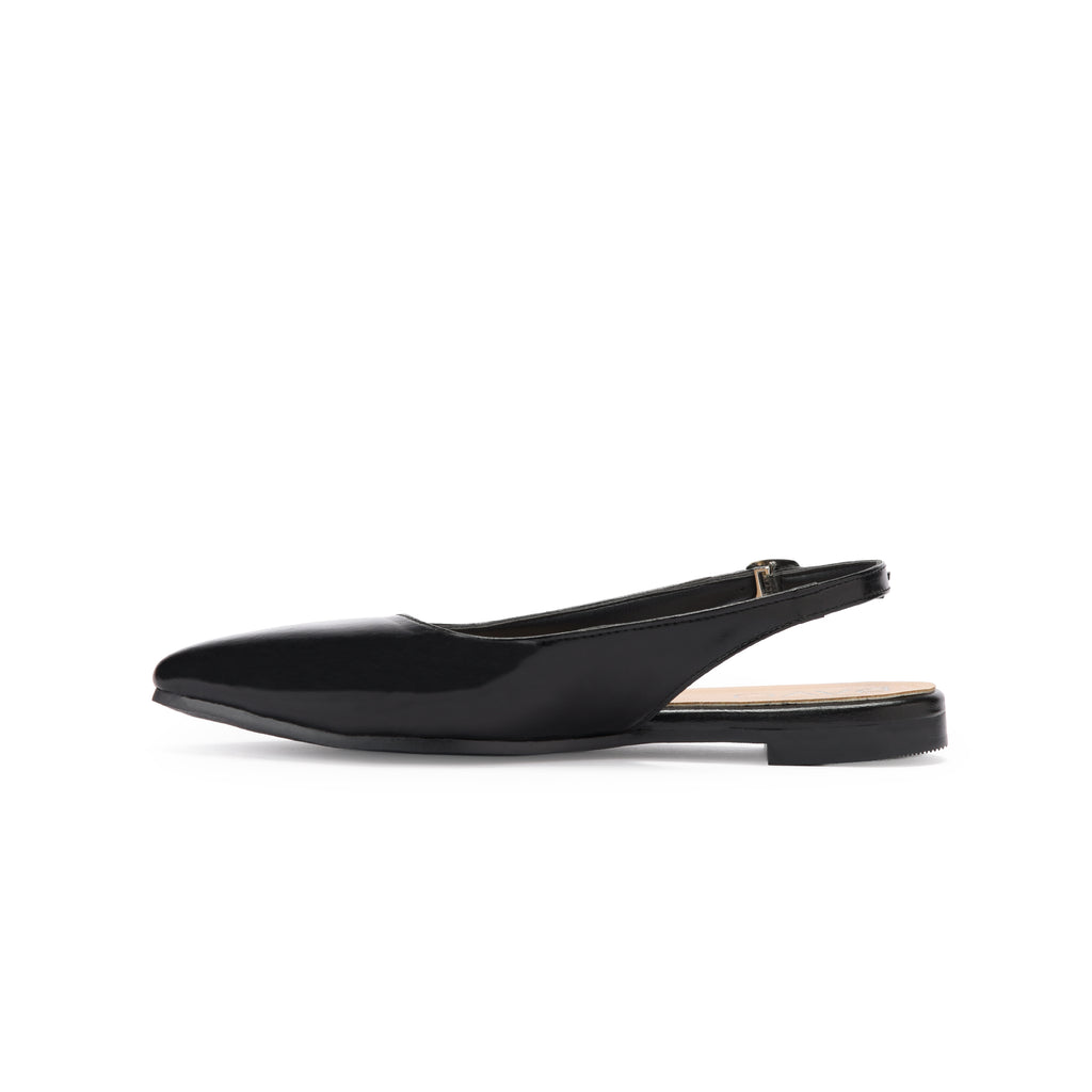 Black Pointy Mules