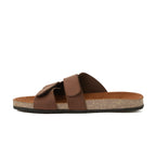 Slippers Engraved Brown Men - PAVO Egypt