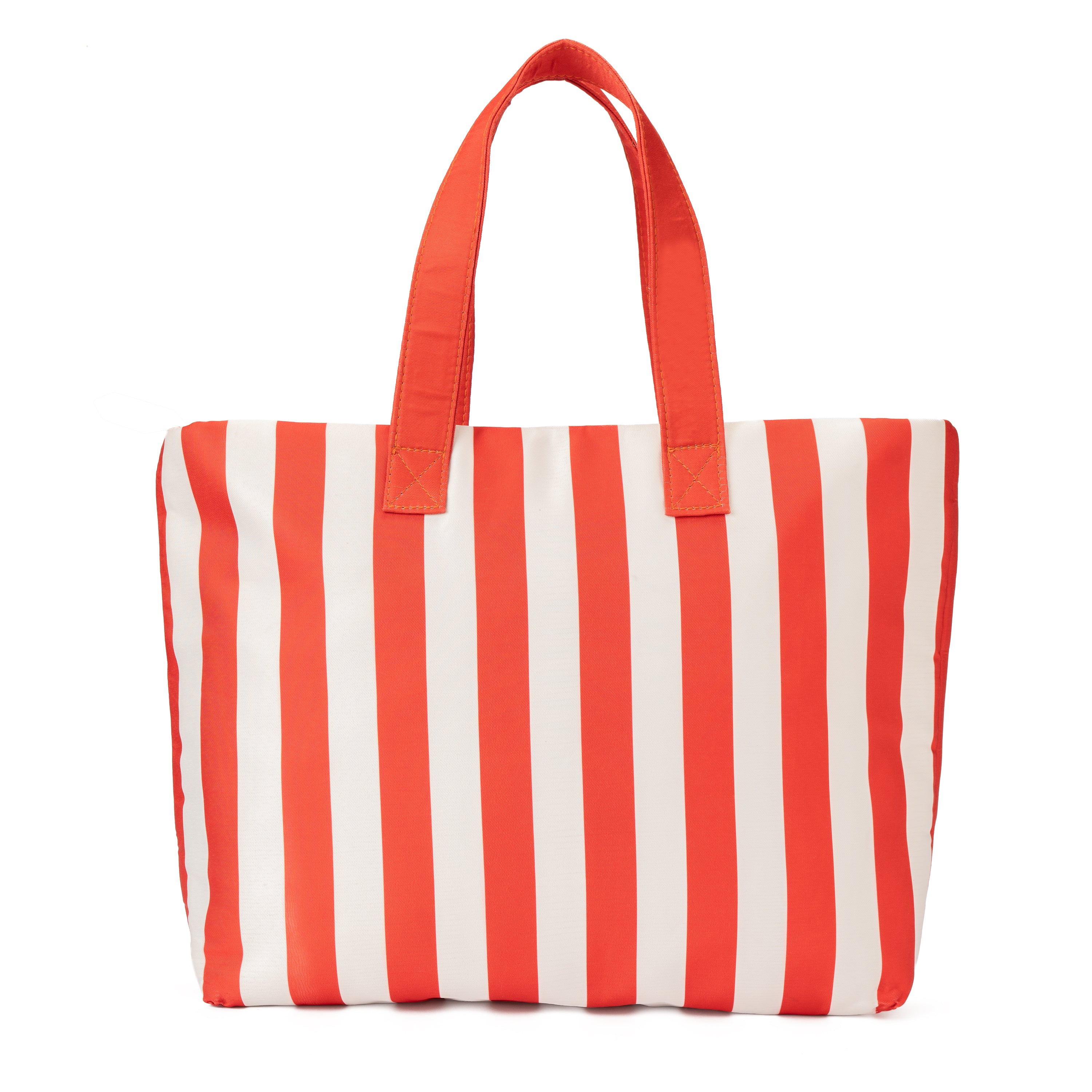 Striped Red Tote Handbag