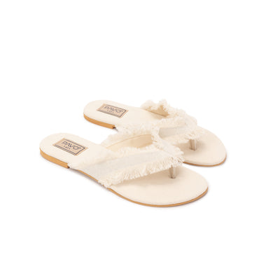 Off White Shore Slippers