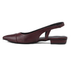Pointy Burgundy Mules - PAVO Egypt