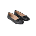 Black metallic Ballerina shoes - PAVO Egypt