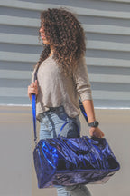 Duffle Bag Metallic blue pavoegypt