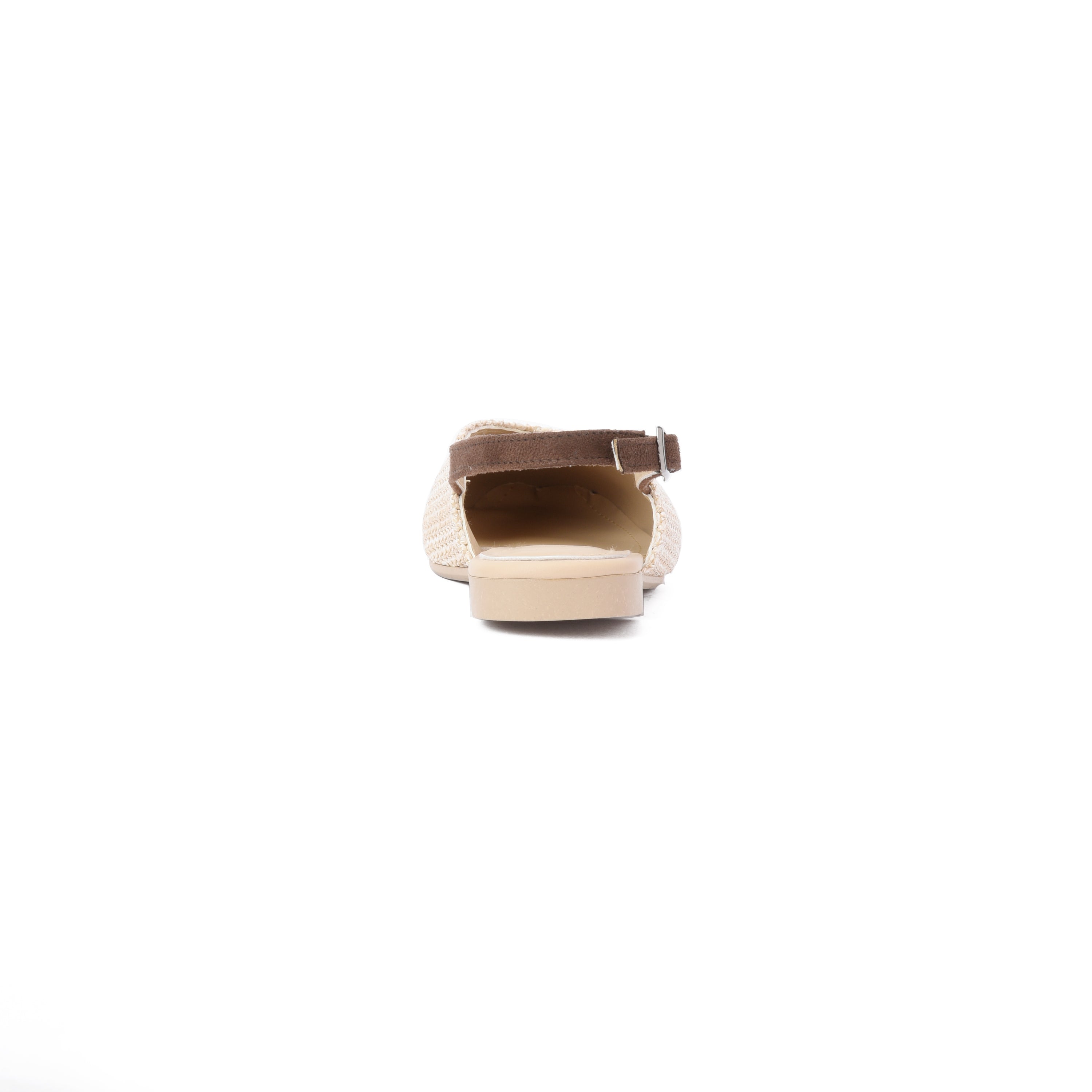 Beige Raffia Mule