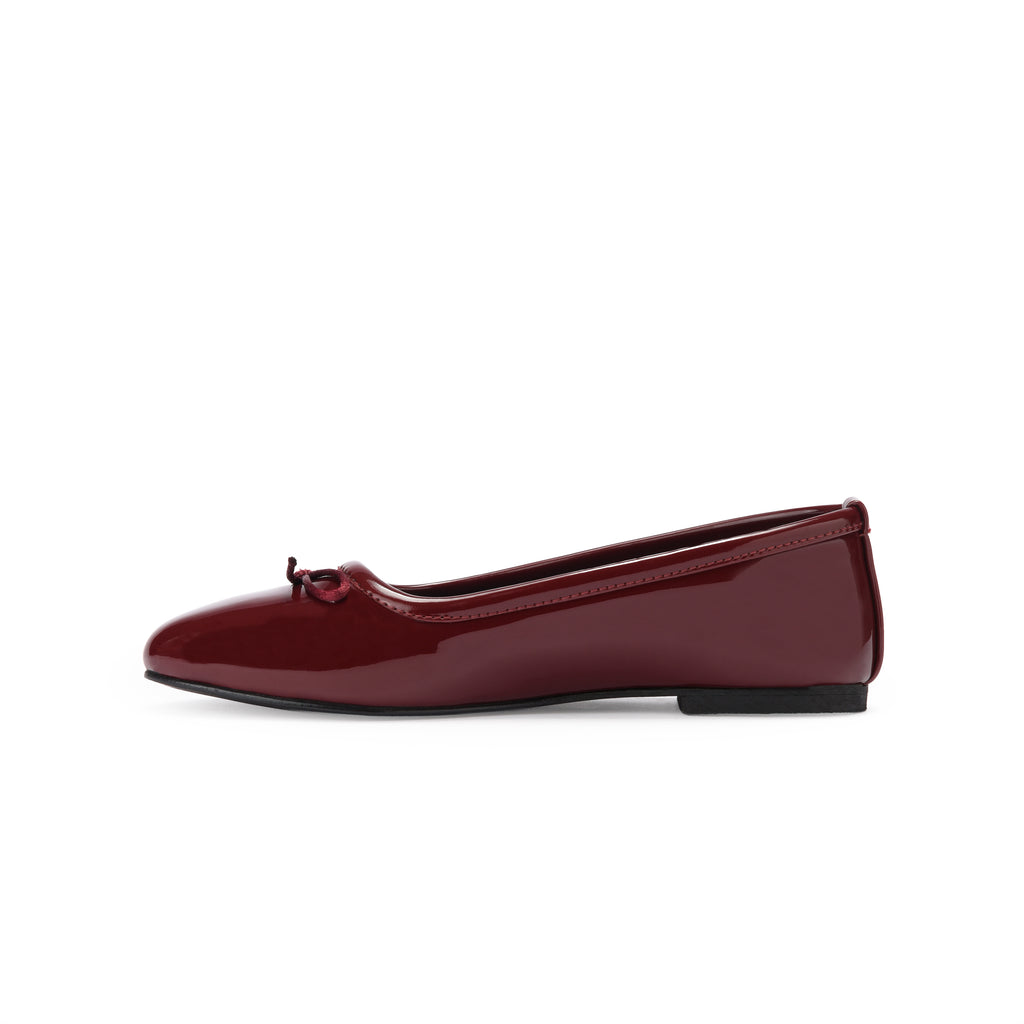 Burgundy Metallic Ballerina