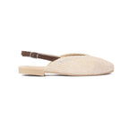 Beige Raffia Mule
