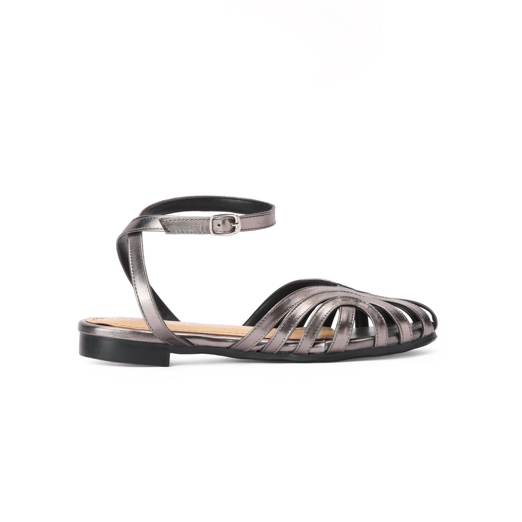 Bronze metallic Cage Sandal