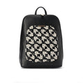 Laptop Black with Matrix embroideries fabric Backpack/Cross
