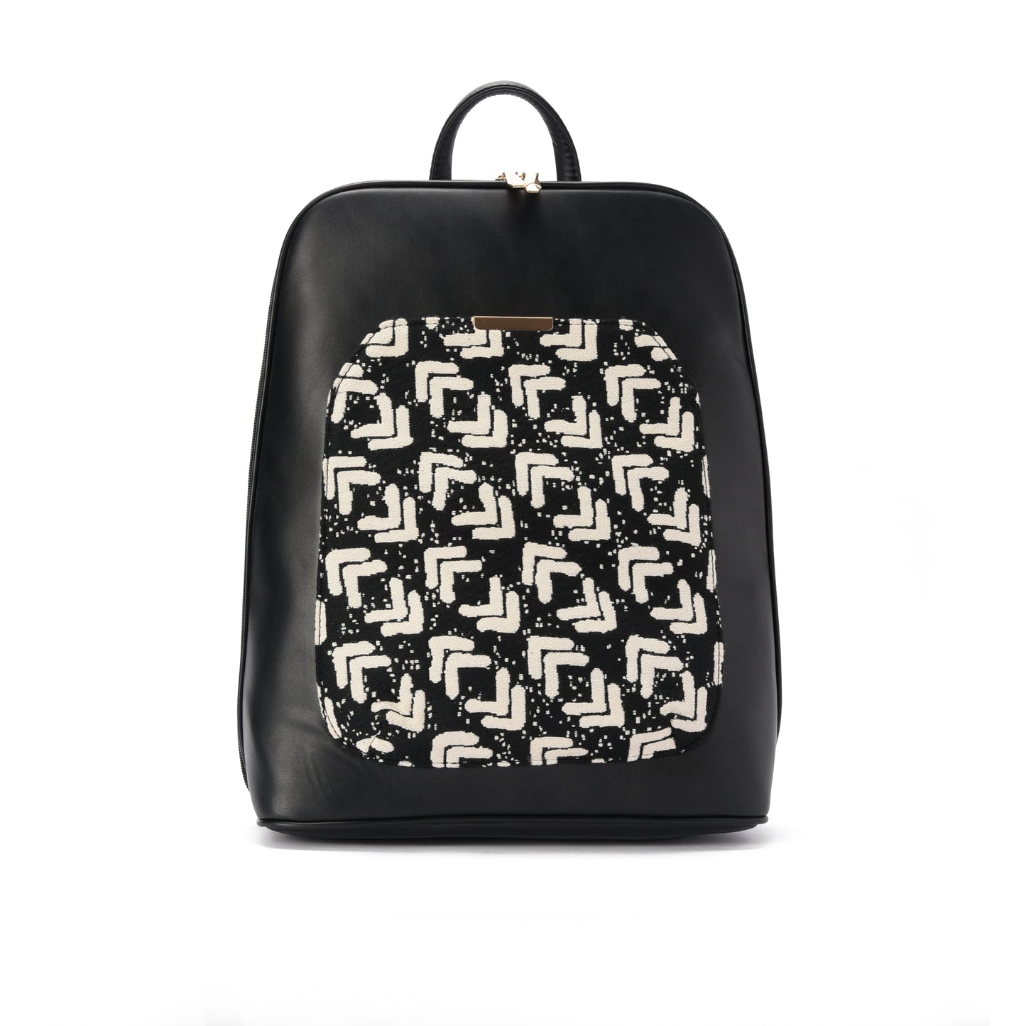 Laptop Black with Matrix embroideries fabric Backpack/Cross