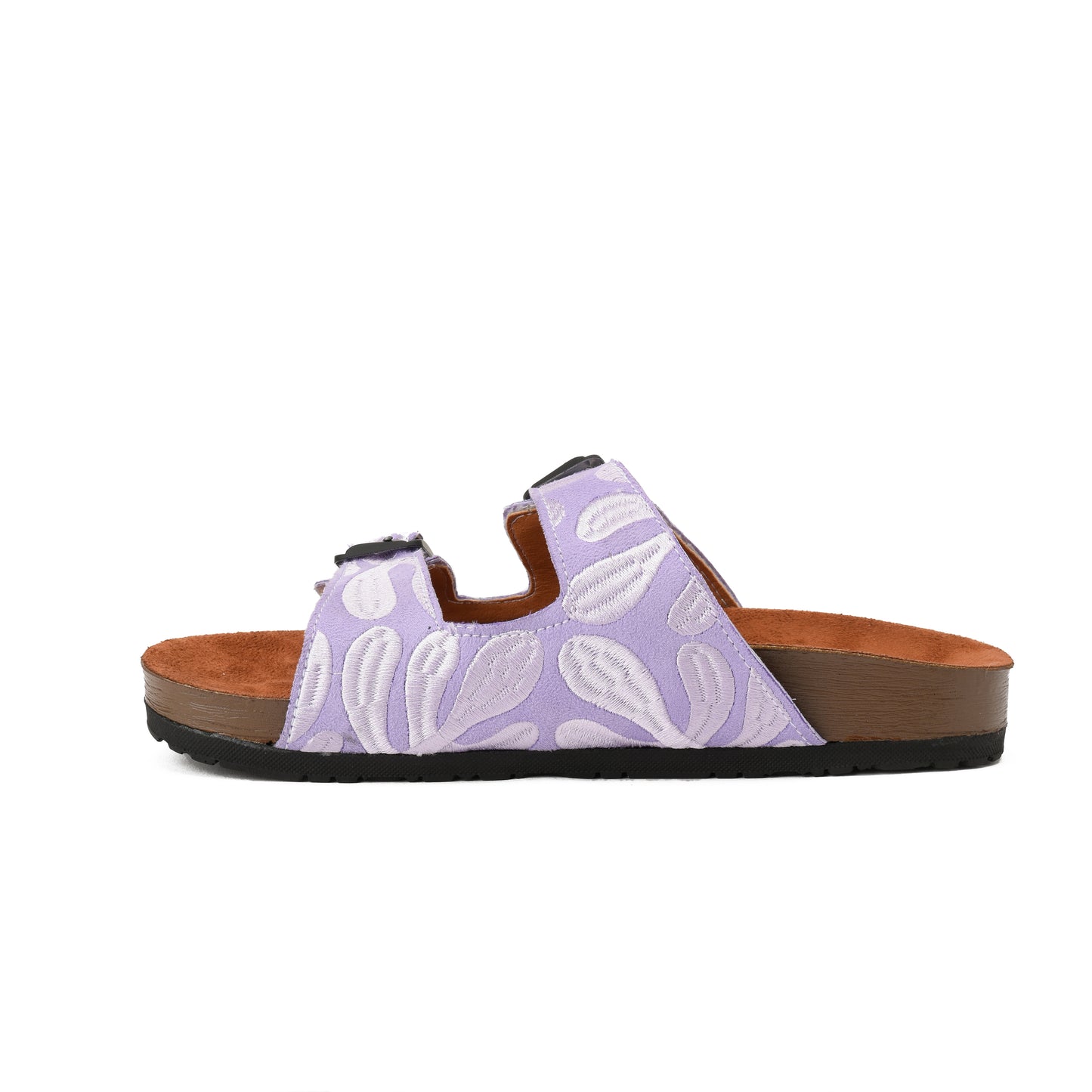 Slippers floral Lilac