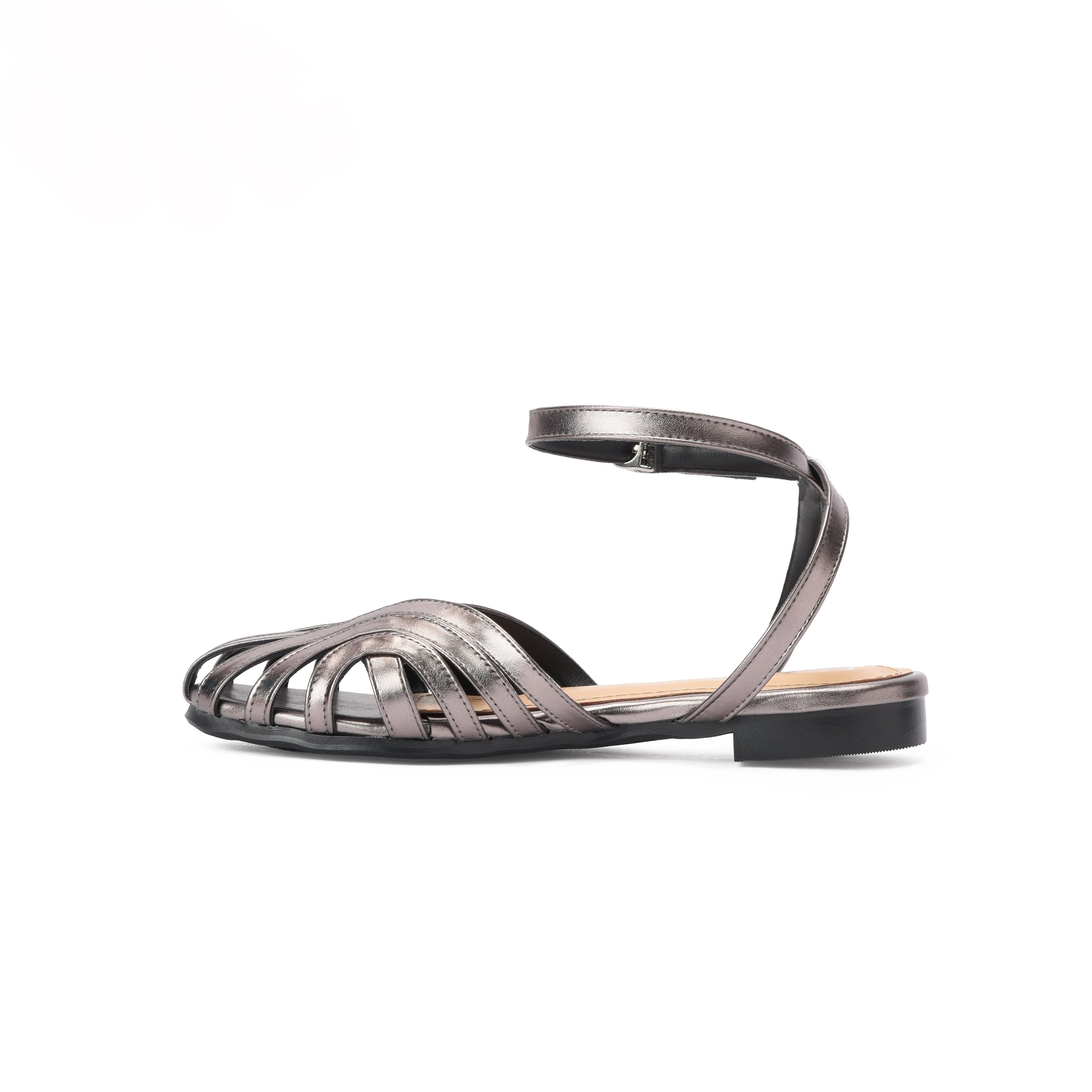 Bronze metallic Cage Sandal