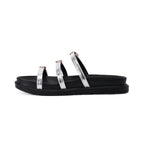 Silver Vola Slippers - PAVO Egypt