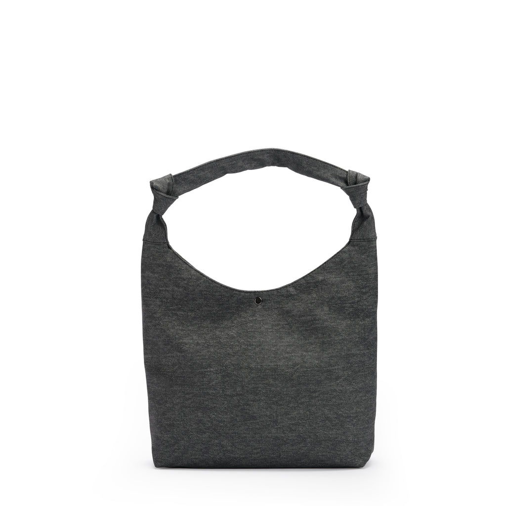 Grey Denim Handbag