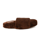 Slipper Fur Brown pavoegypt