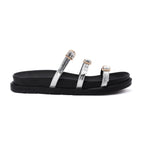 Silver Vola Slippers - PAVO Egypt