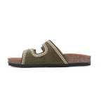 Olive Sand Slippers