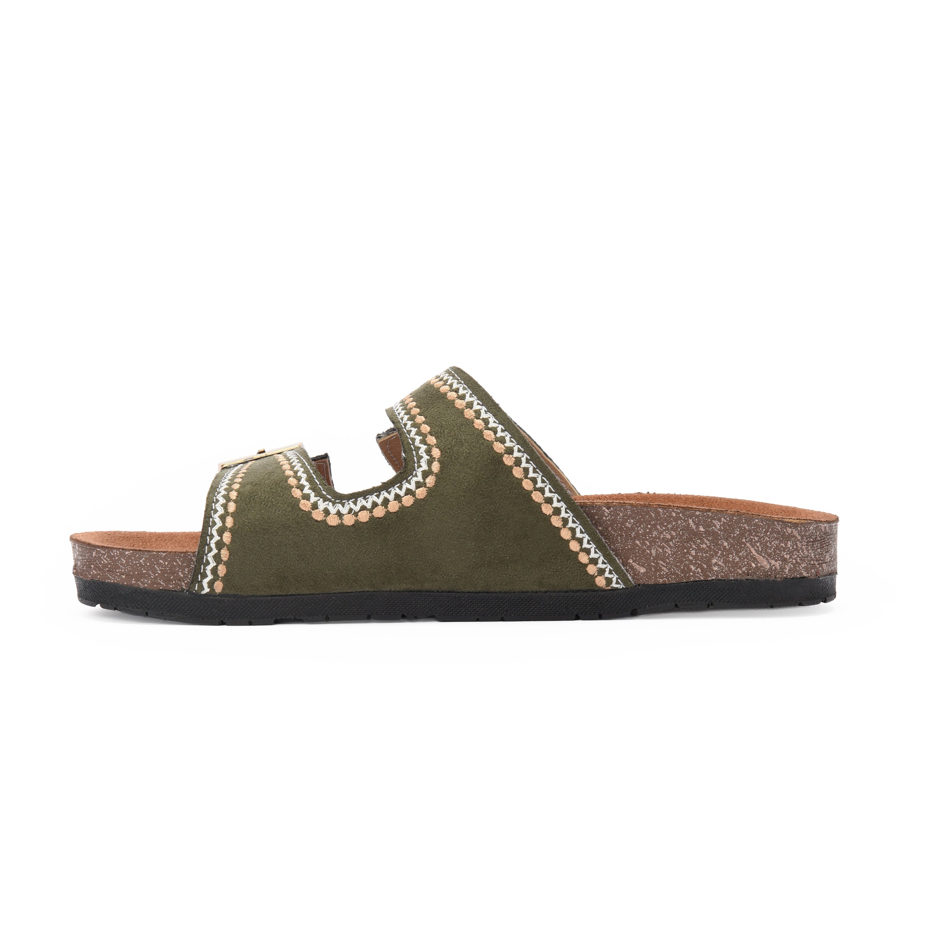 Olive Sand Slippers