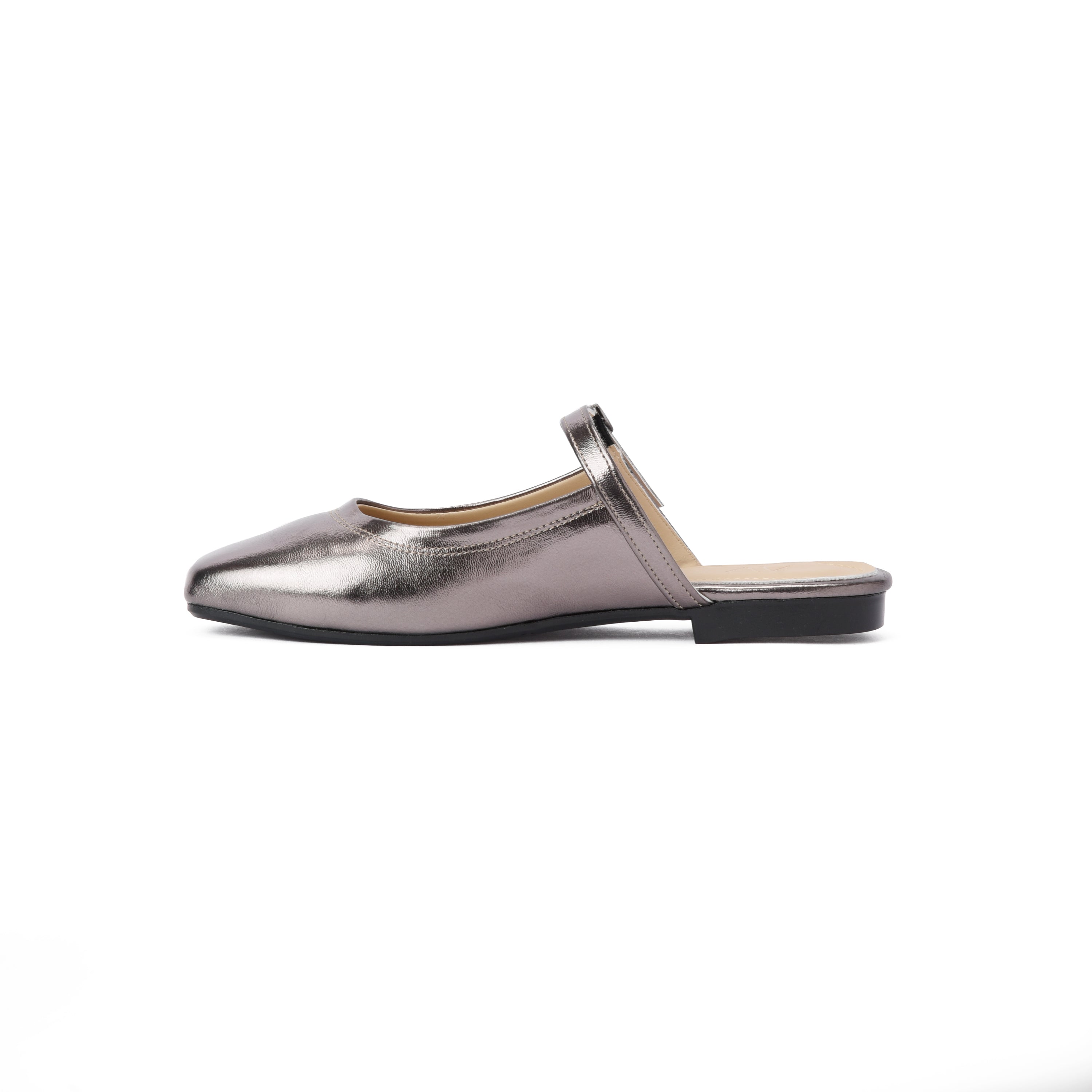 Bronze Mary Jane Mule