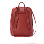 Laptop Burgundy with Amber embroideries fabric Backpack/Cross