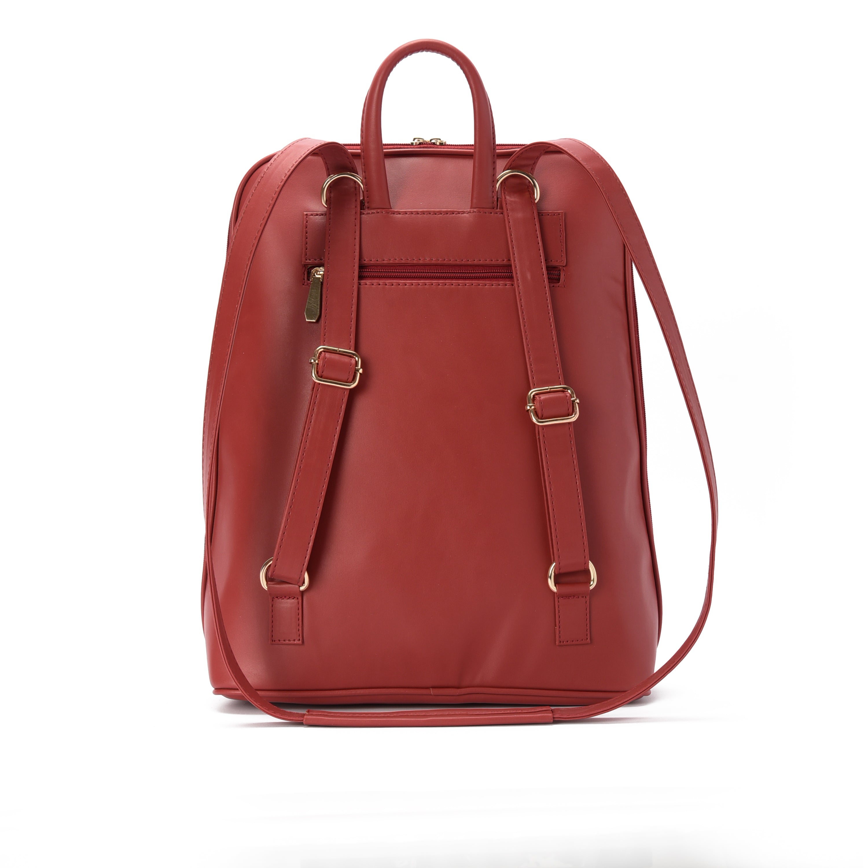 Laptop Burgundy with Amber embroideries fabric Backpack/Cross