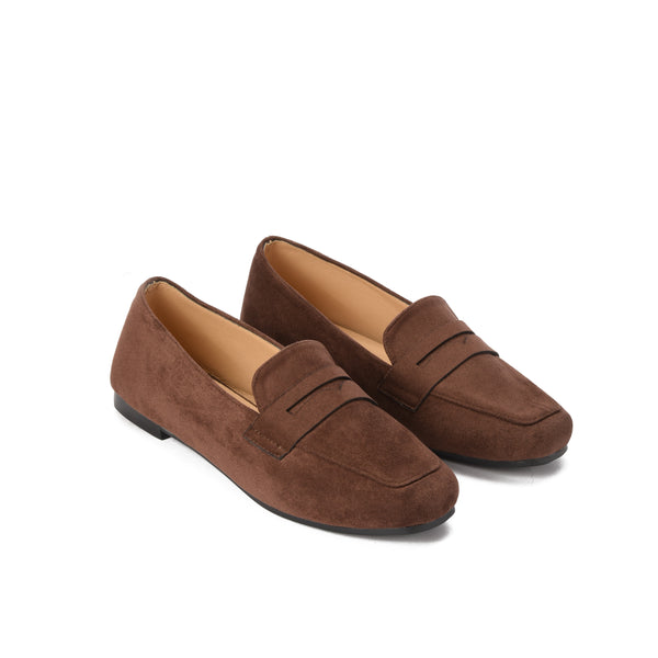 Brown Suede loafer