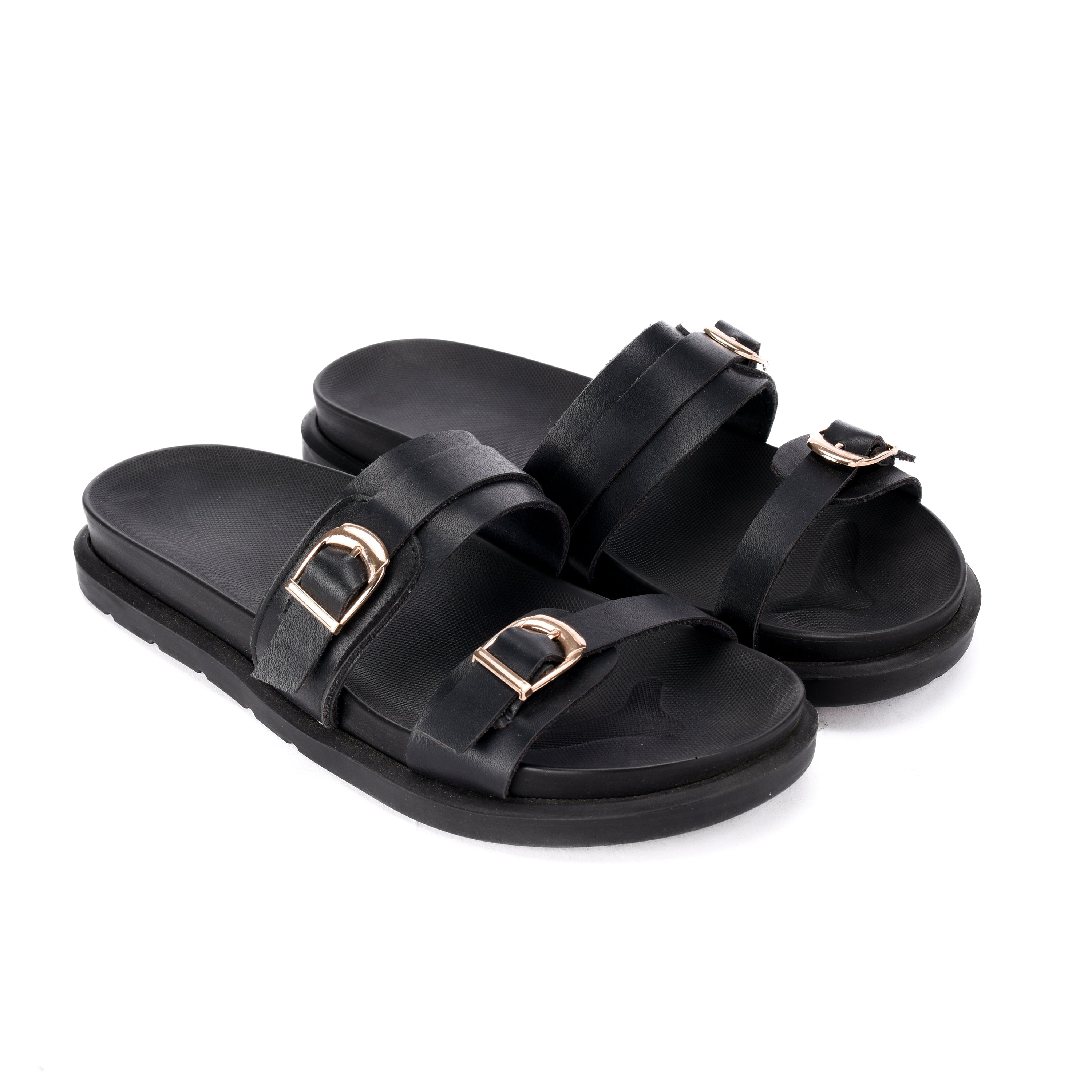 Black Lenny slipper - PAVO Egypt