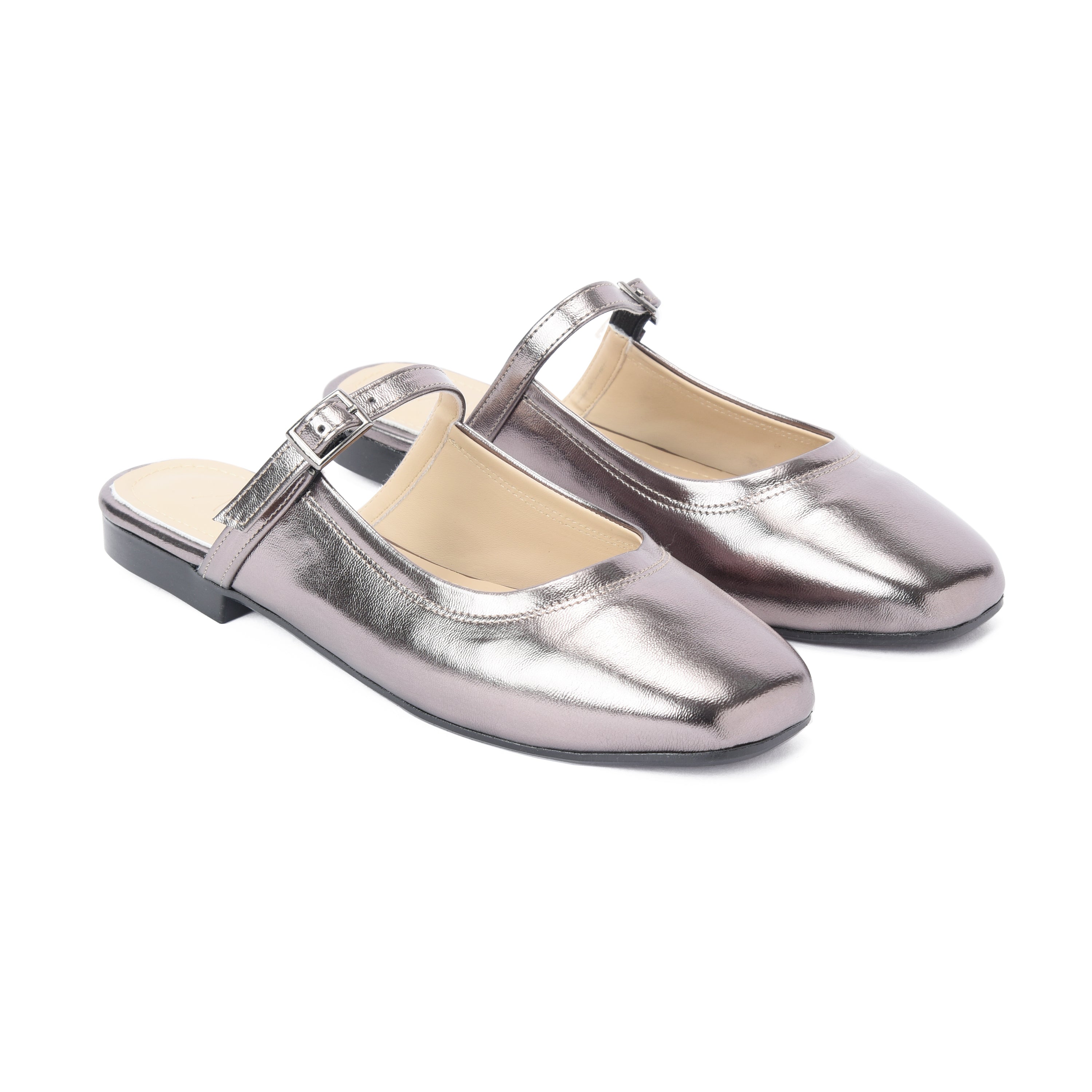 Bronze Mary Jane Mule