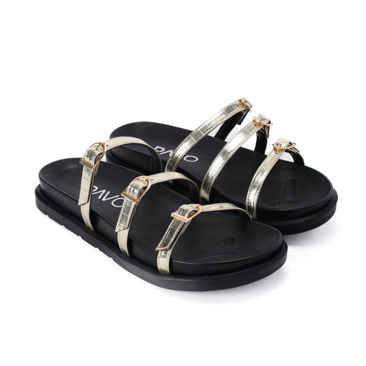 Gold Vola Slippers