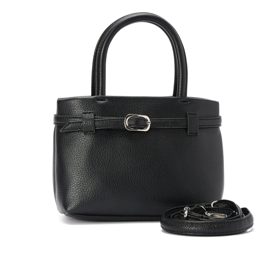Black leather Mila Handbag
