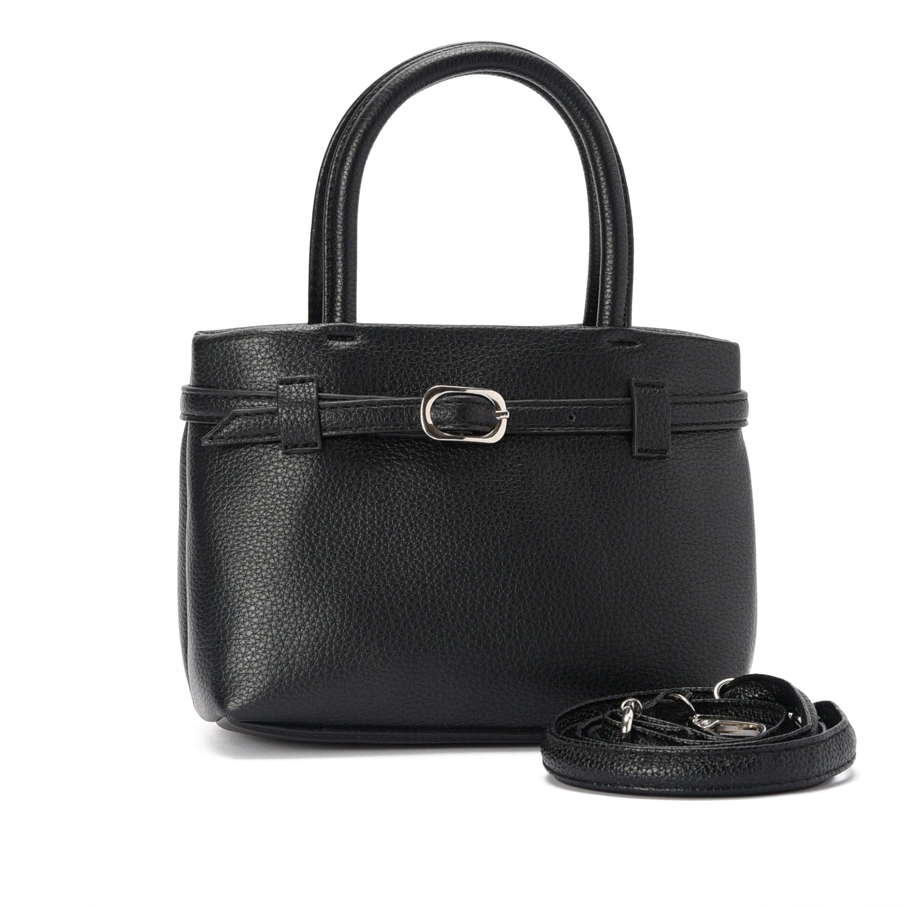 Black leather Mila Handbag