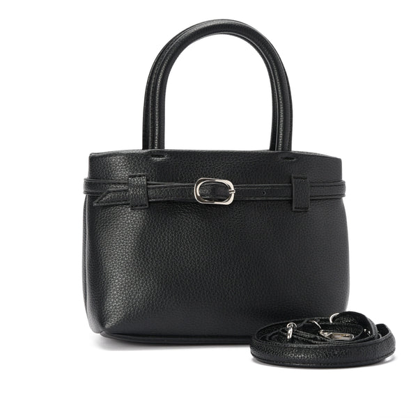 Black leather Mila Handbag