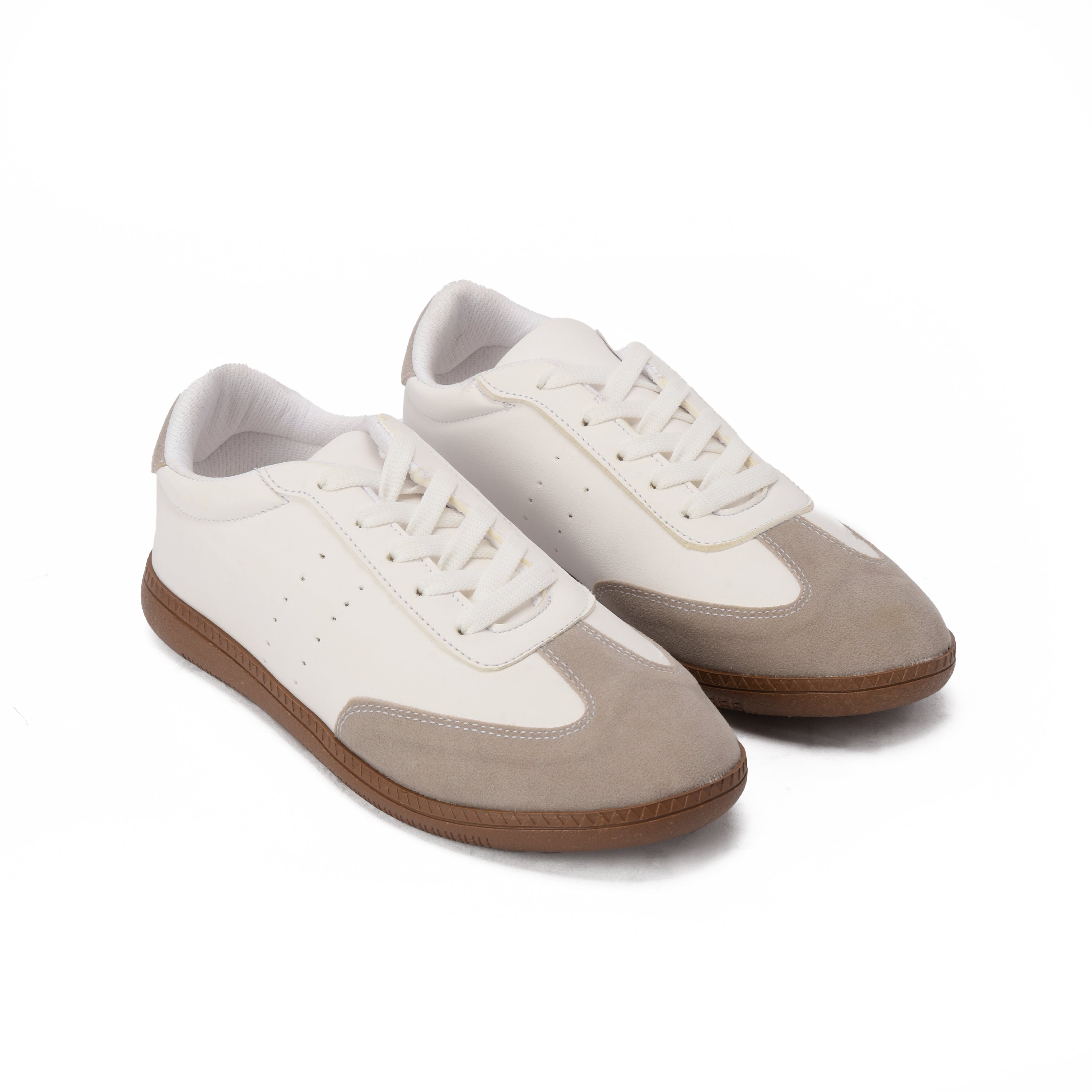 White x Grey Aero Sneakers