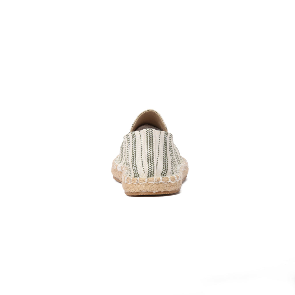 Olive Striped Espadrilles