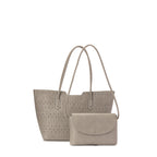 Grey Velvet ToteHandbag