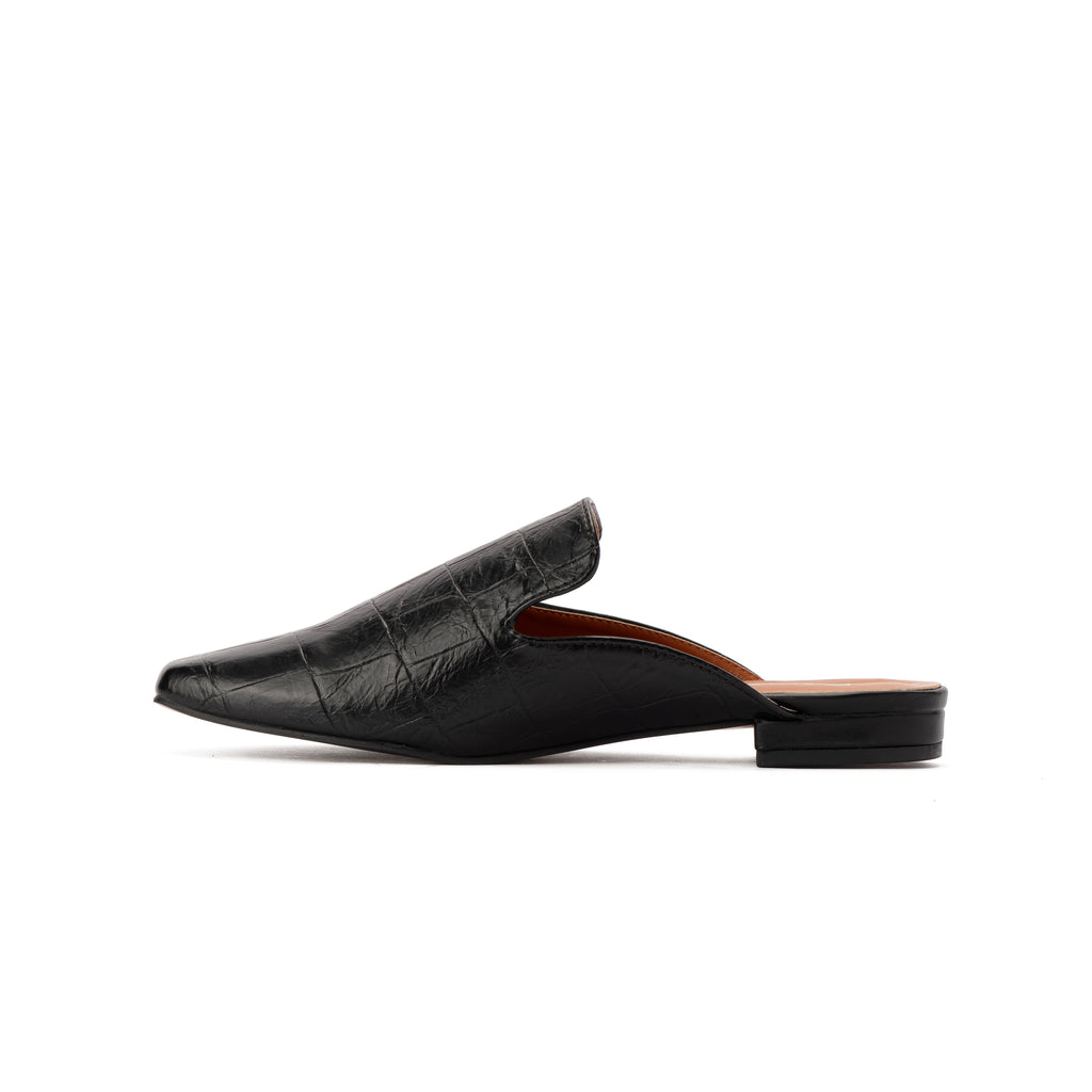 Black Monaco Mule