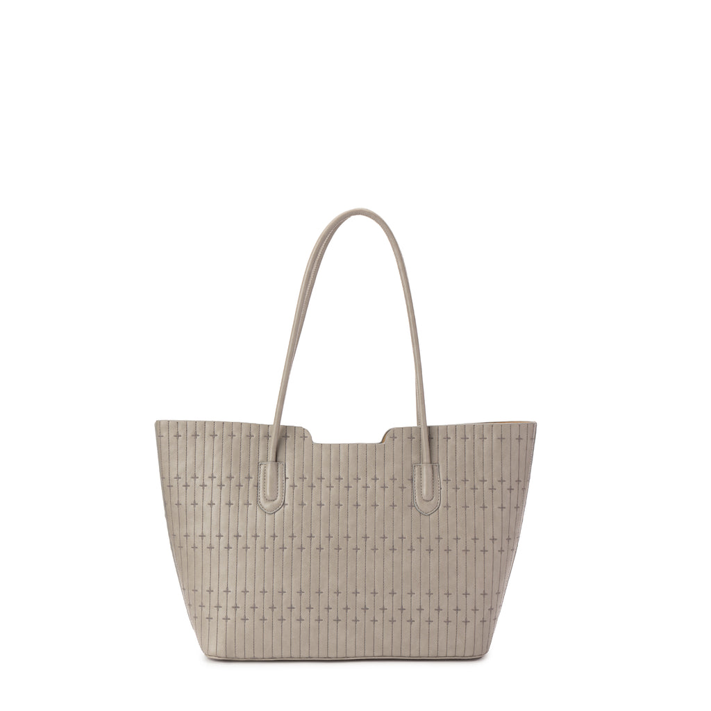 Grey Velvet ToteHandbag