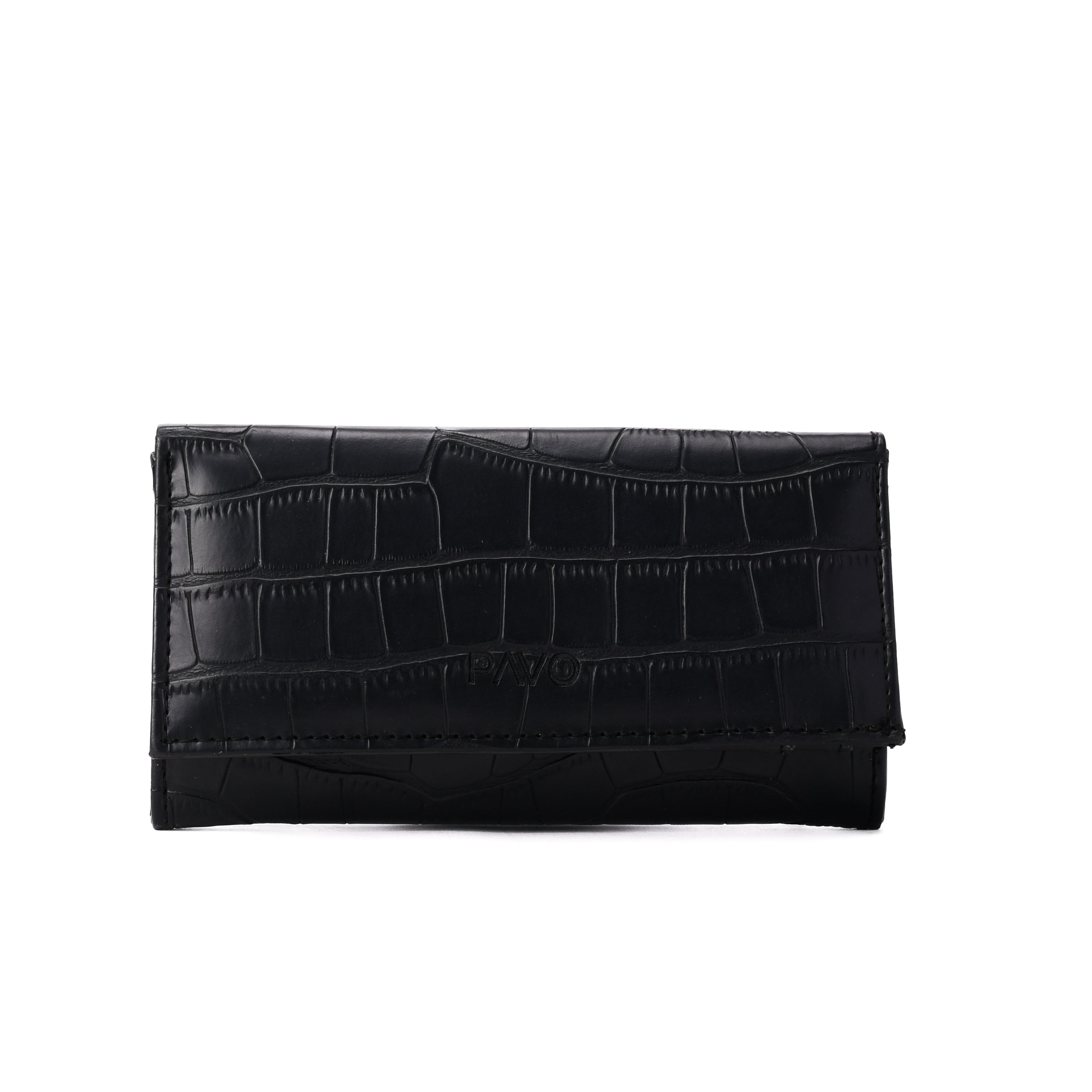 Black Crocodile Vintage Wallet - PAVO Egypt