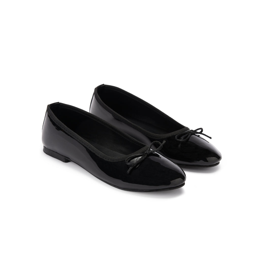 Black Metallic Ballerina