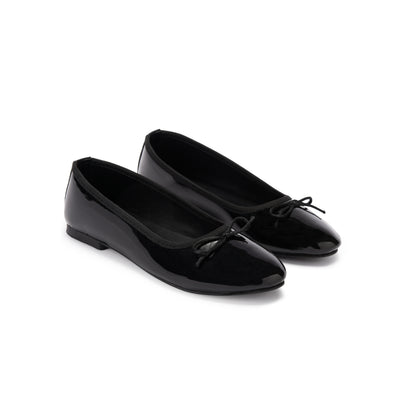 Black Metallic Ballerina