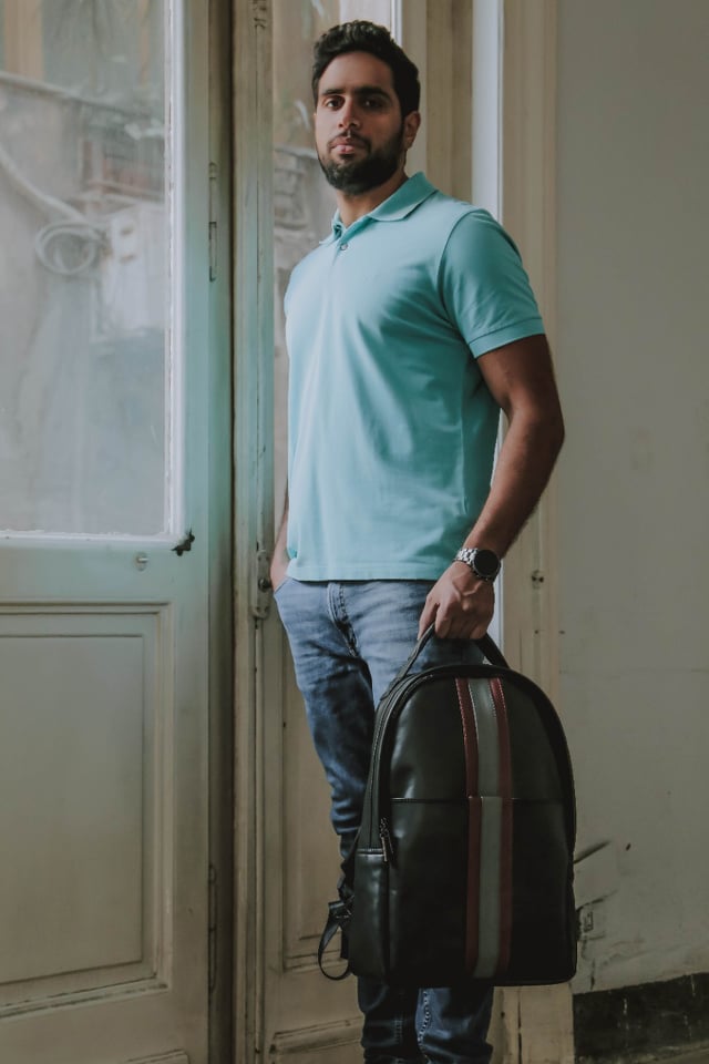 Laptop Backpack Classic Black pavoegypt