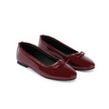 Burgundy Metallic Ballerina