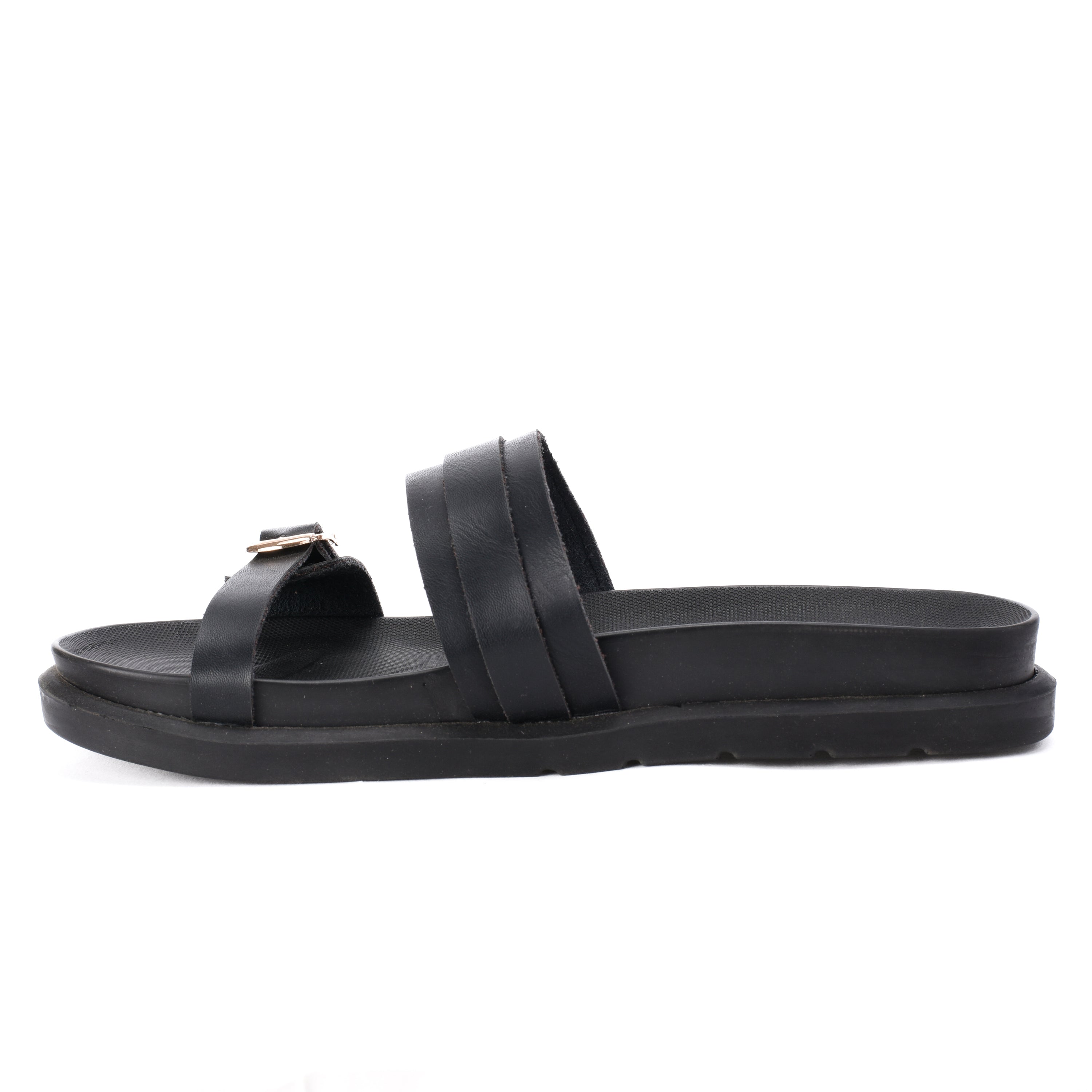 Black Lenny slipper - PAVO Egypt