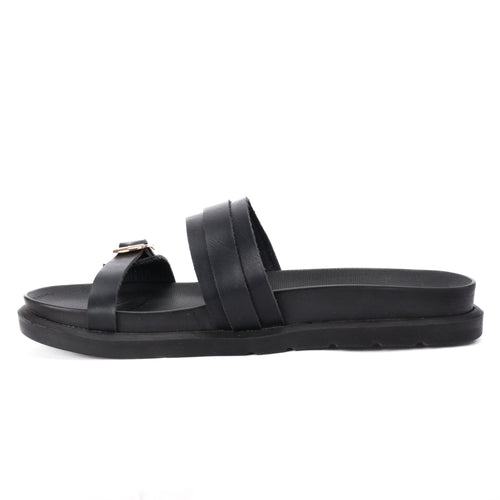 Black Lenny slipper - PAVO Egypt