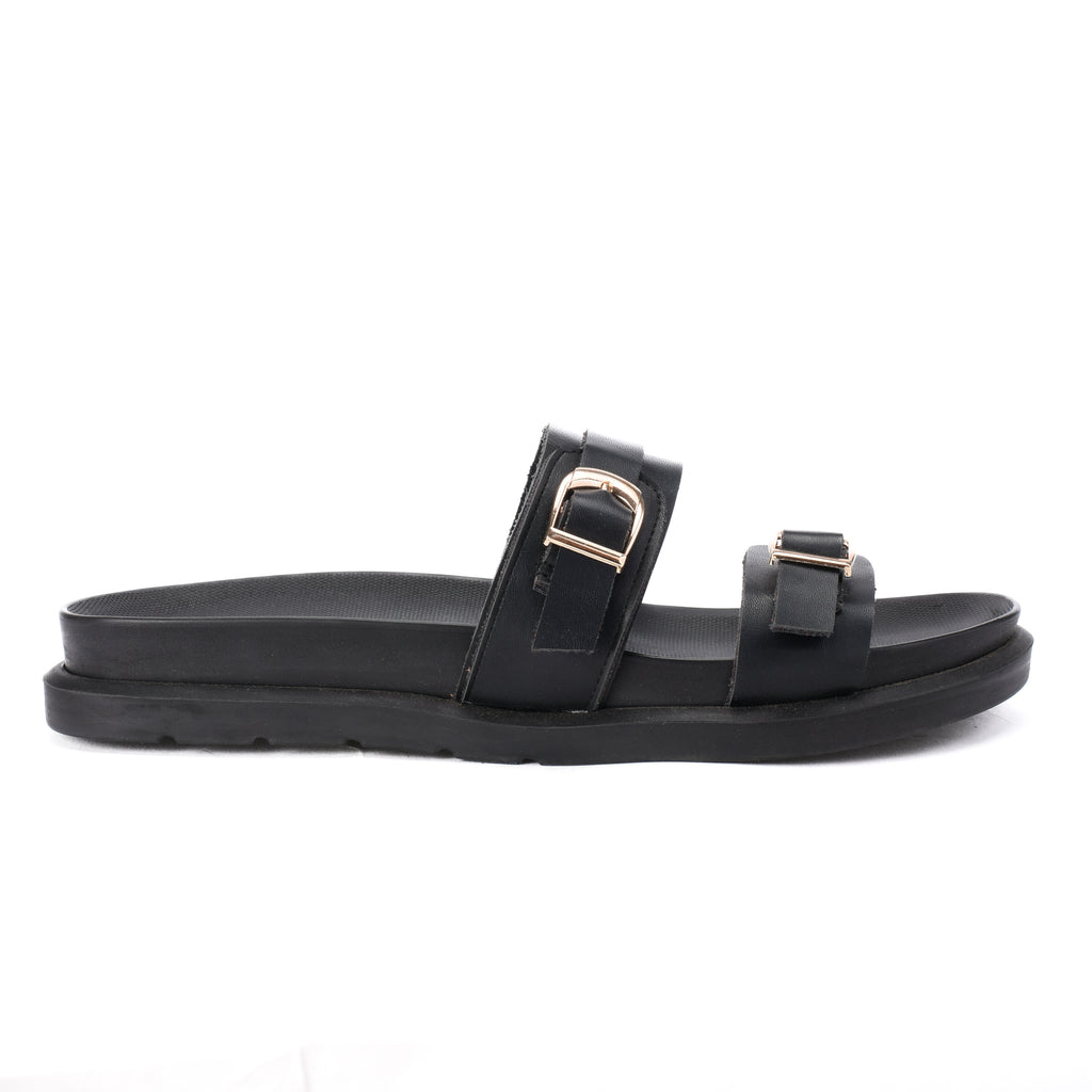 Black Lenny slipper - PAVO Egypt
