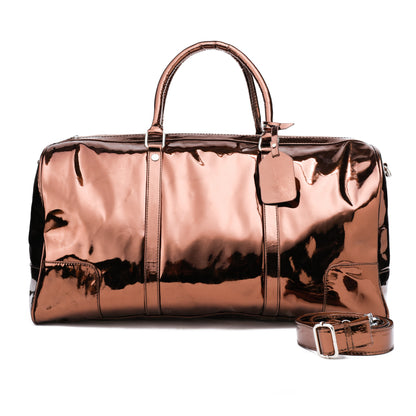 Duffle Bag Metallic Brown