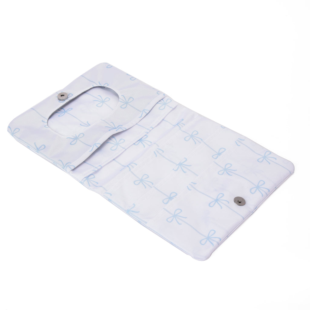 Baby Blue Bow Diaper Bag