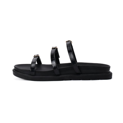 Black Vola Slippers