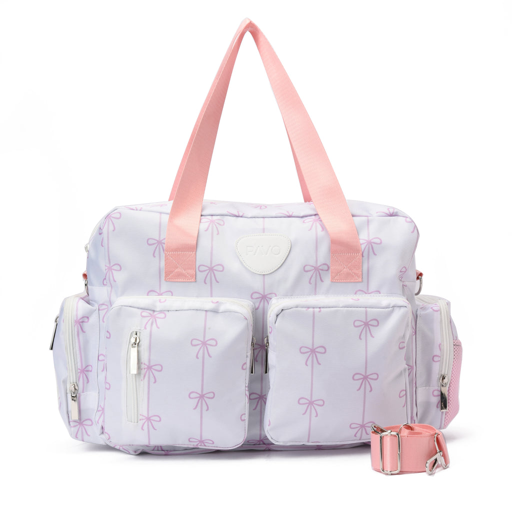 Rose Bow Diaper Bag
